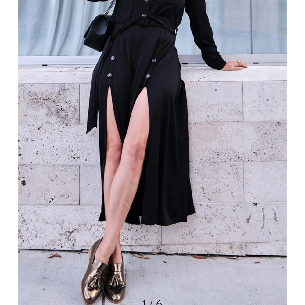 Silky shirt dress - Picture 2 of 6